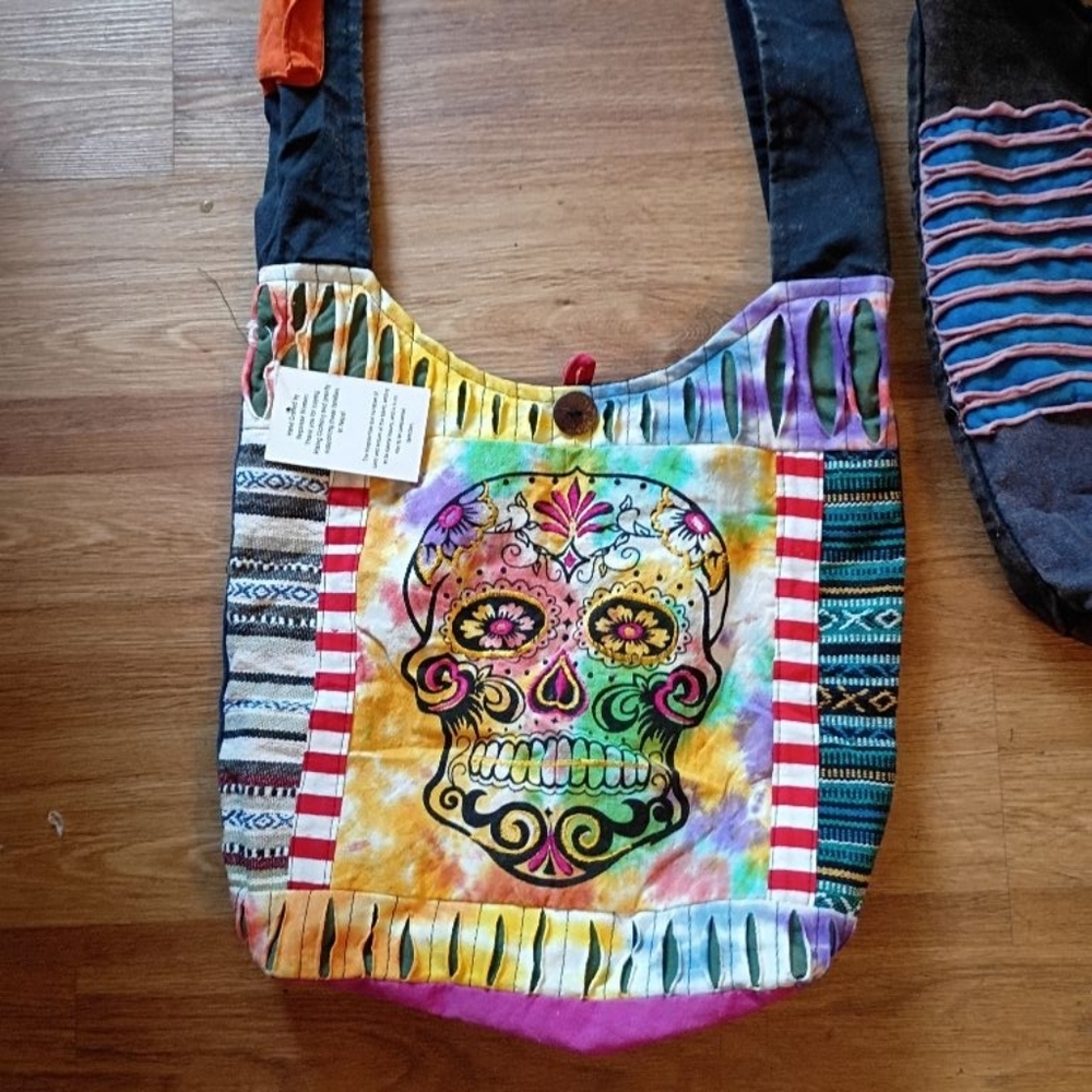 Rising International Multicolor Patchwork Hobo Ba… - image 5